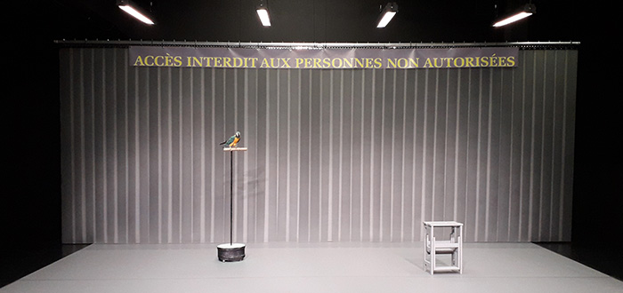 rideau à lanières pour spectacle de théâtre